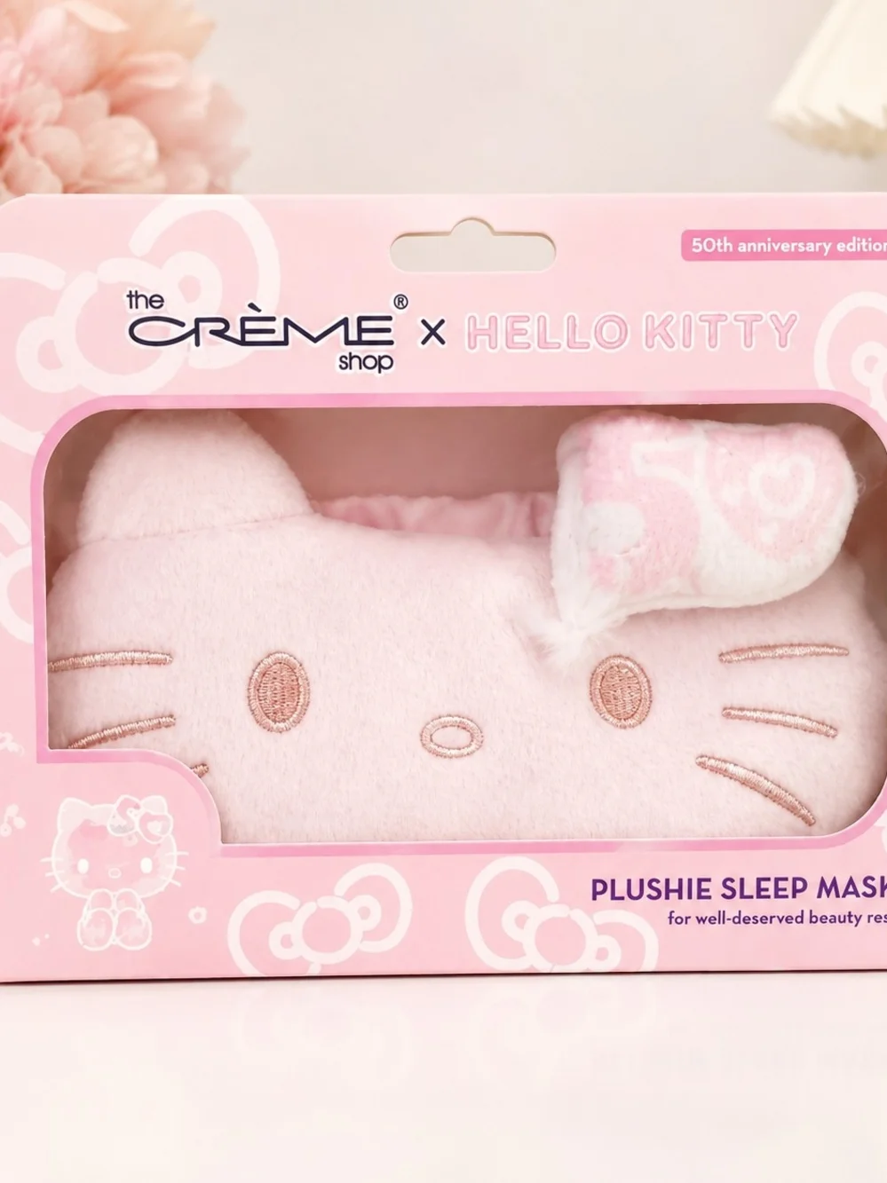 🎀 The Crème Shop x Hello Kitty Plushie Sleep Mask – 50th Anniversary Edition